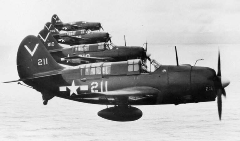 SB2C Helldiver #210 flown by Porter and Brissette