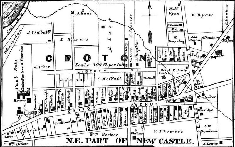 1887 Map Butz Location
