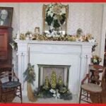 Mistletoe Magic fireplace mantle decorated for the Winter holidays.