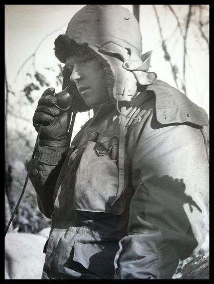 Michael D. Banko, Jr at the front in Korea. Photo courtesy of Mike Banko.
