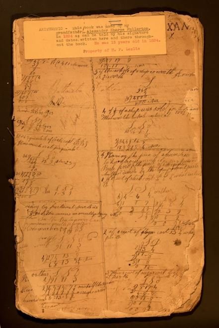 Page from Alexander Fullerton ledger circa 1820s.