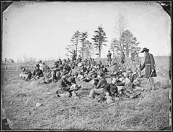 Petersburg soldiers at rest
