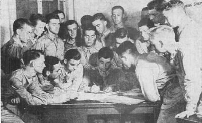 Photo of air cadet William Vincent McBride along with other Pittsburgh area air cadets.