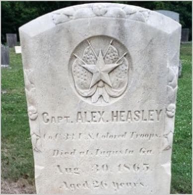 Tombstone of Captain Alexander Heasley