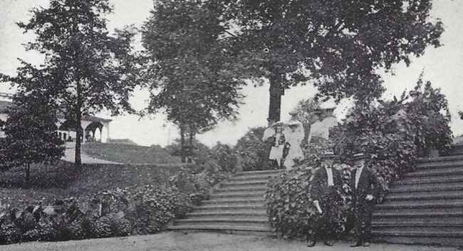 Trees in Cascade Park circa 1890s.