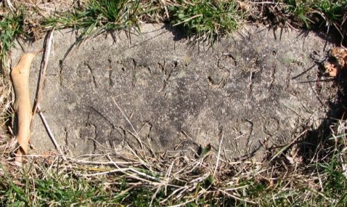 Gravestone of Harry Stein, known as "Harry the Hermit"