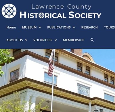 photo of segment of our home page as it appeared in 2021