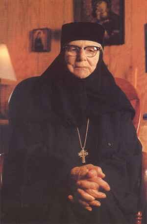 Mother Alexandra who established the Orthodox Monastery of the Transfiguration in Wayne Township, Pennsylvania.