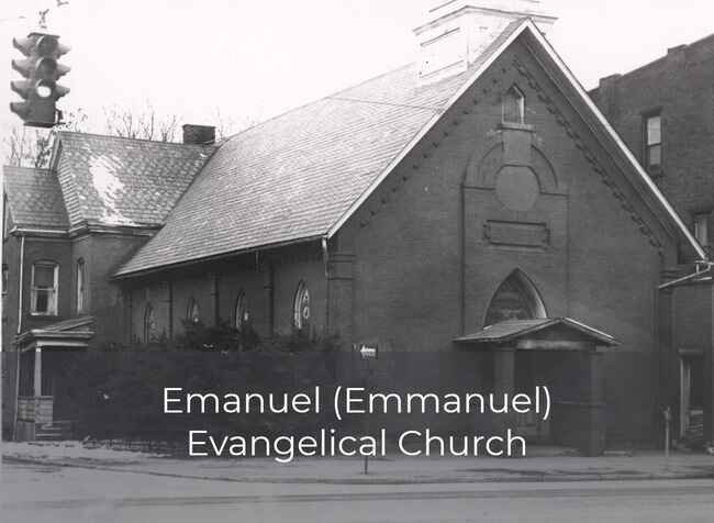 Vintage photo of Emanuel Evangelical Church.
